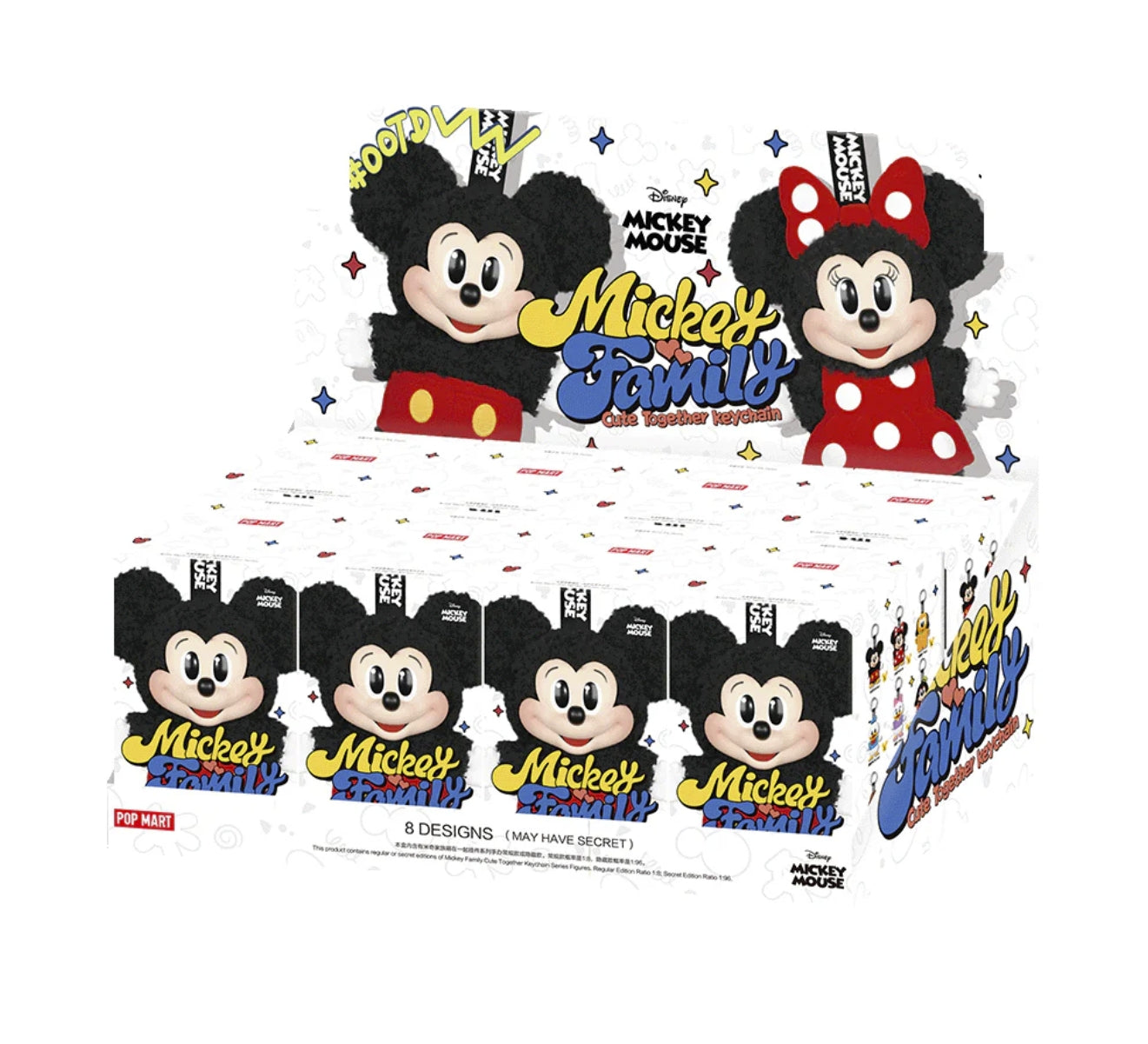 Disney Mickey Family Cute Together Series Plush Pendant Blind Box