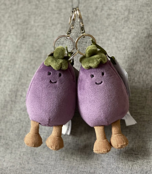 Jellycat Vivacious Aubergine Bag Charm | In Stock Australia