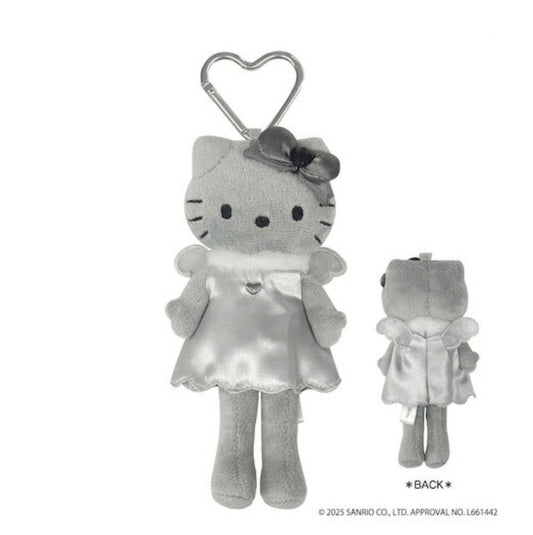 Sanrio Style Up Mascot - Hello Kitty Black Angel Grey in Grey Dress