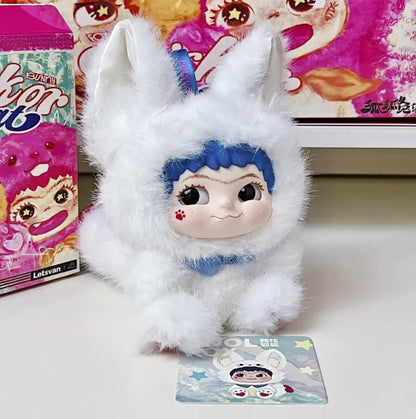 Wakuku Fox & Bunny Trick or Treat Series Plush V2 Blind Box