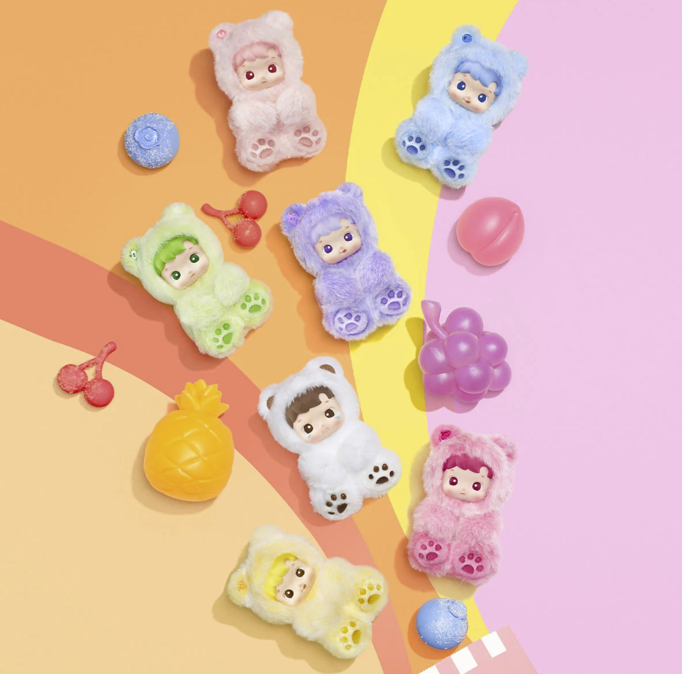 HACIPUPU Gummy Bear Series-Vinyl Plush Pendant Blind Box