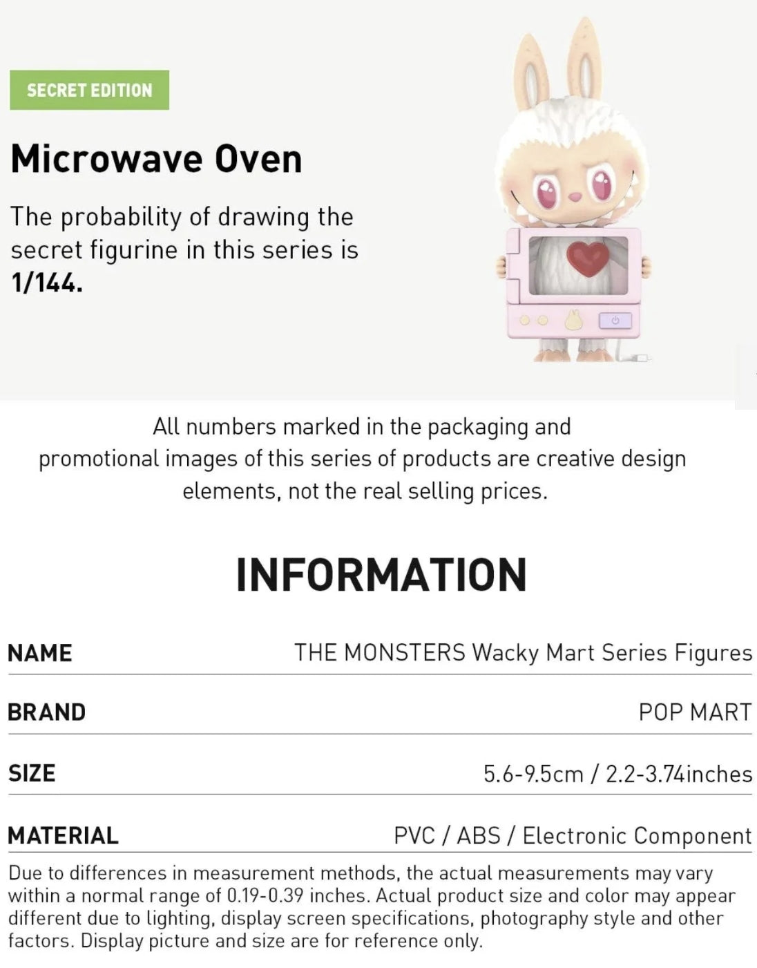 POP MART THE MONSTERS Wacky Mart Series Figures