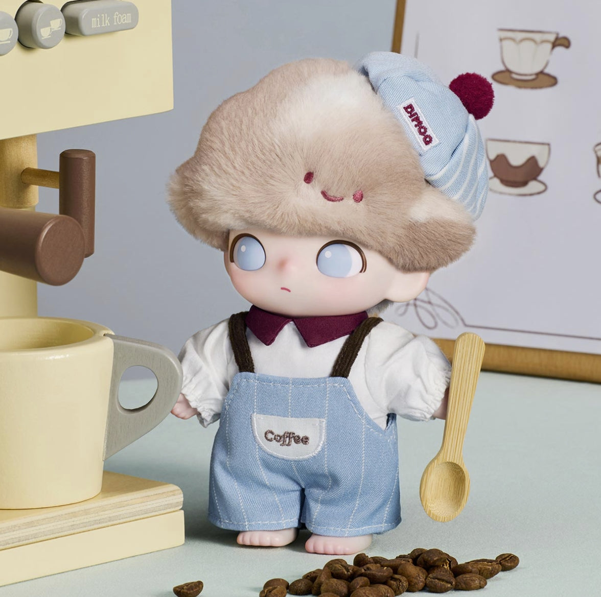 DIMOO Crush on Coffee Series-Vinyl Plush Blister Pack