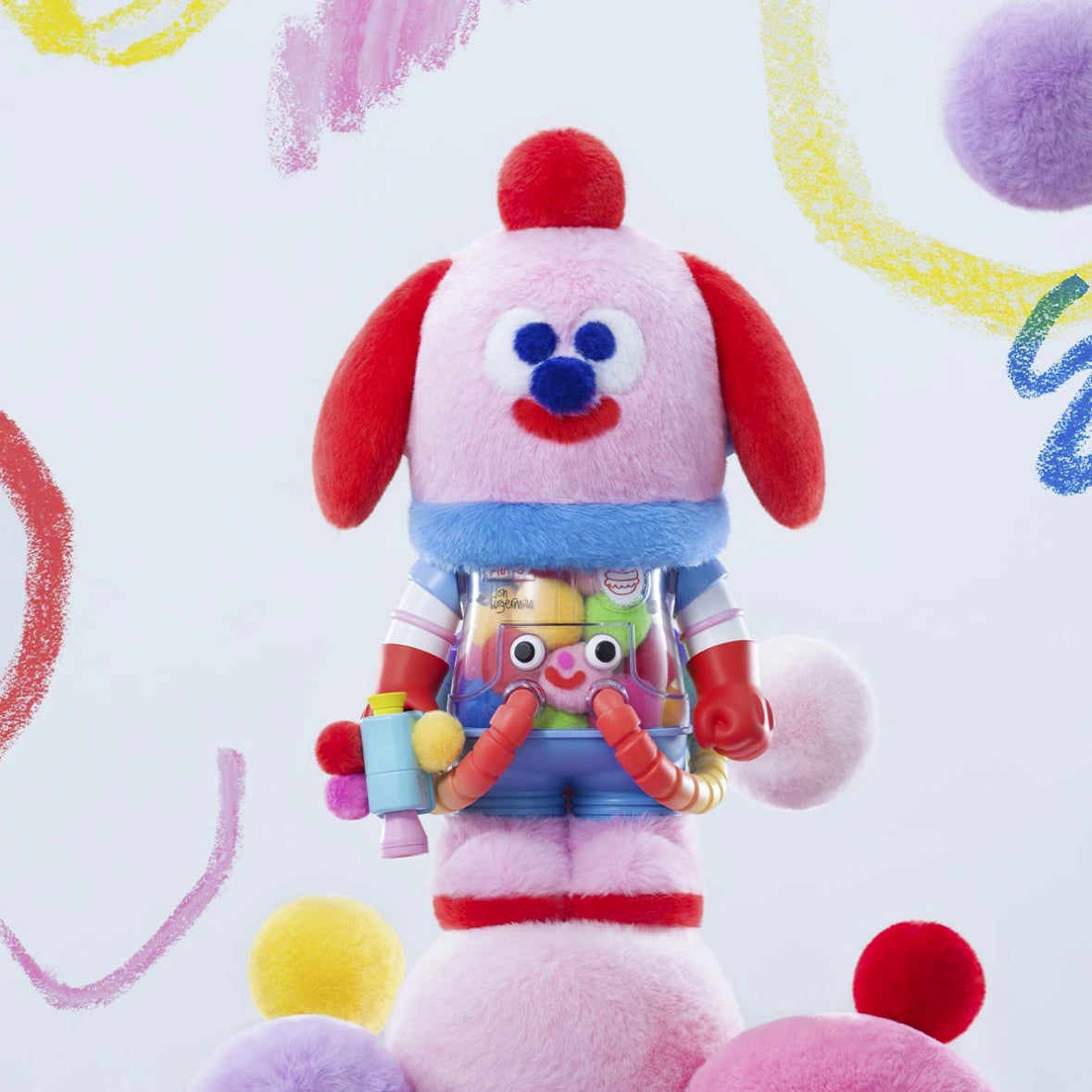 MEGA SPACE MOLLY 400% Jon Burgerman