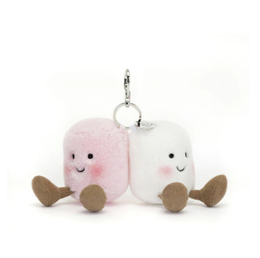 Jellycat Bag Charm Amuseables Pair of Marshmallows | In Stock Australia
