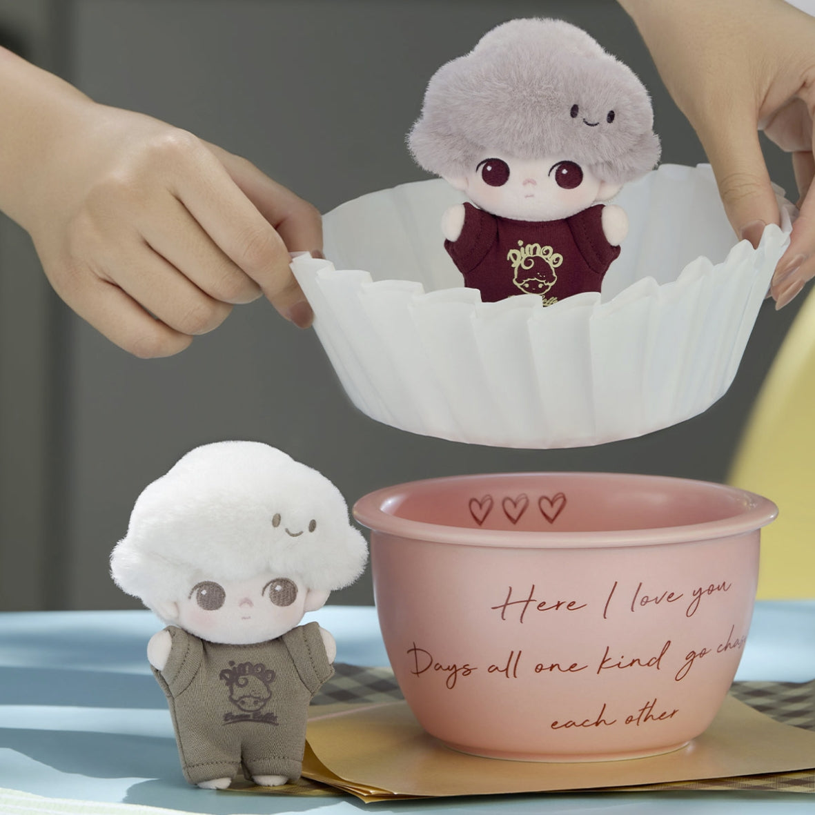 DIMOO Crush on Coffee Series-Soft-faced Plush Keychain Blind Box
