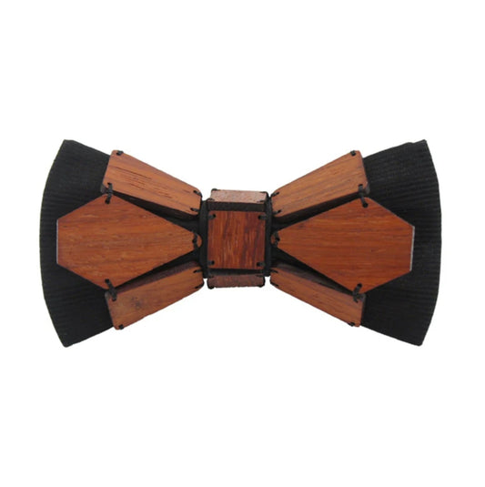 Geometry Series Wood Pre-tied Bowtie