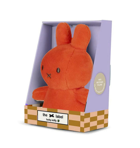 Miffy & Friends Lucky Miffy Sitting in giftbox Coral 10cm