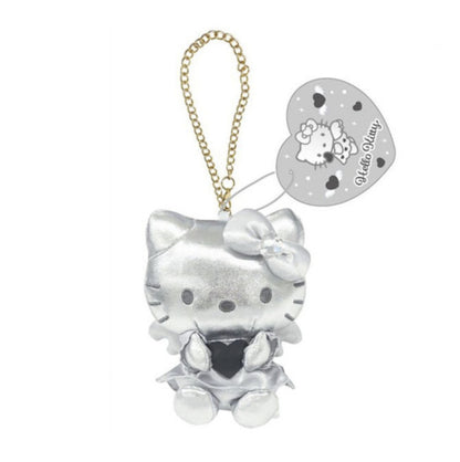 Sanrio Mascot Bag Charm - Hello Kitty Black Angel Silver