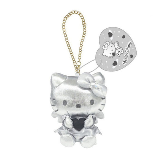 Sanrio Mascot Bag Charm - Hello Kitty Black Angel Silver