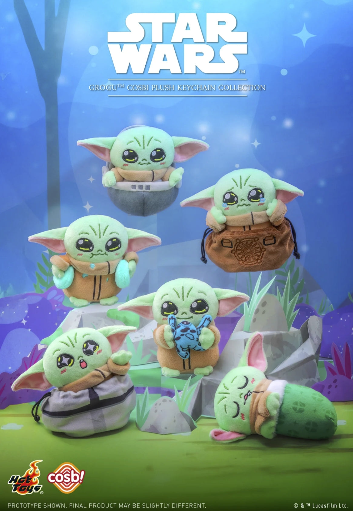 Star Wars Grogu COSBI Plush keychain Blind Box