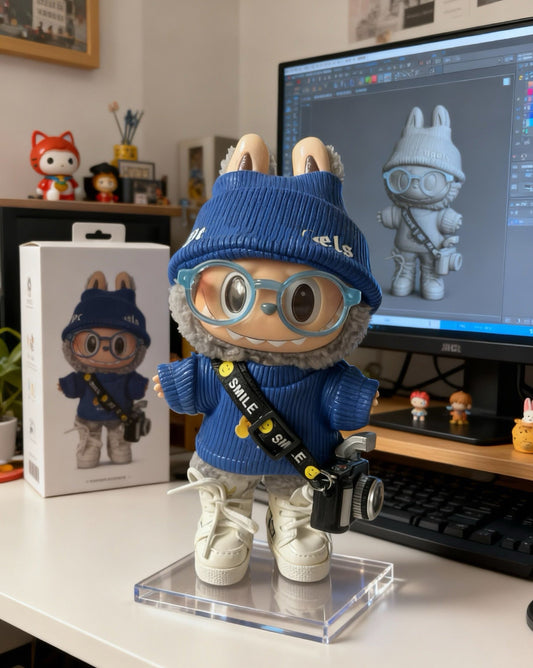 Labubu Macaron Blind Box + Labubu black French brands with Camera