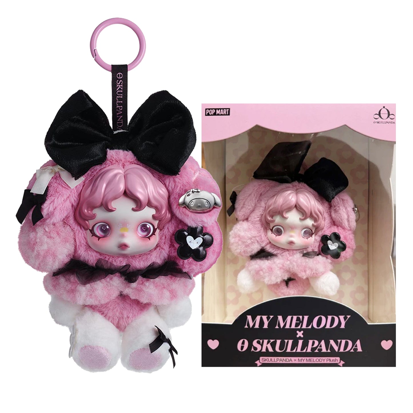 Skullpanda × My Melody Plush Pendant