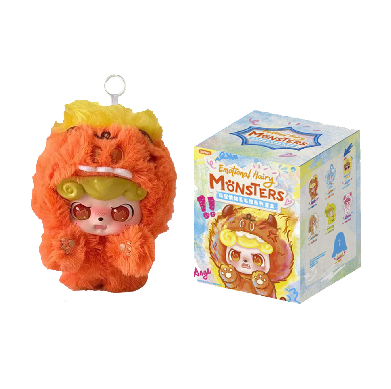 Q Kid Emotional Hairy Monsters Series Pendant Blind Box