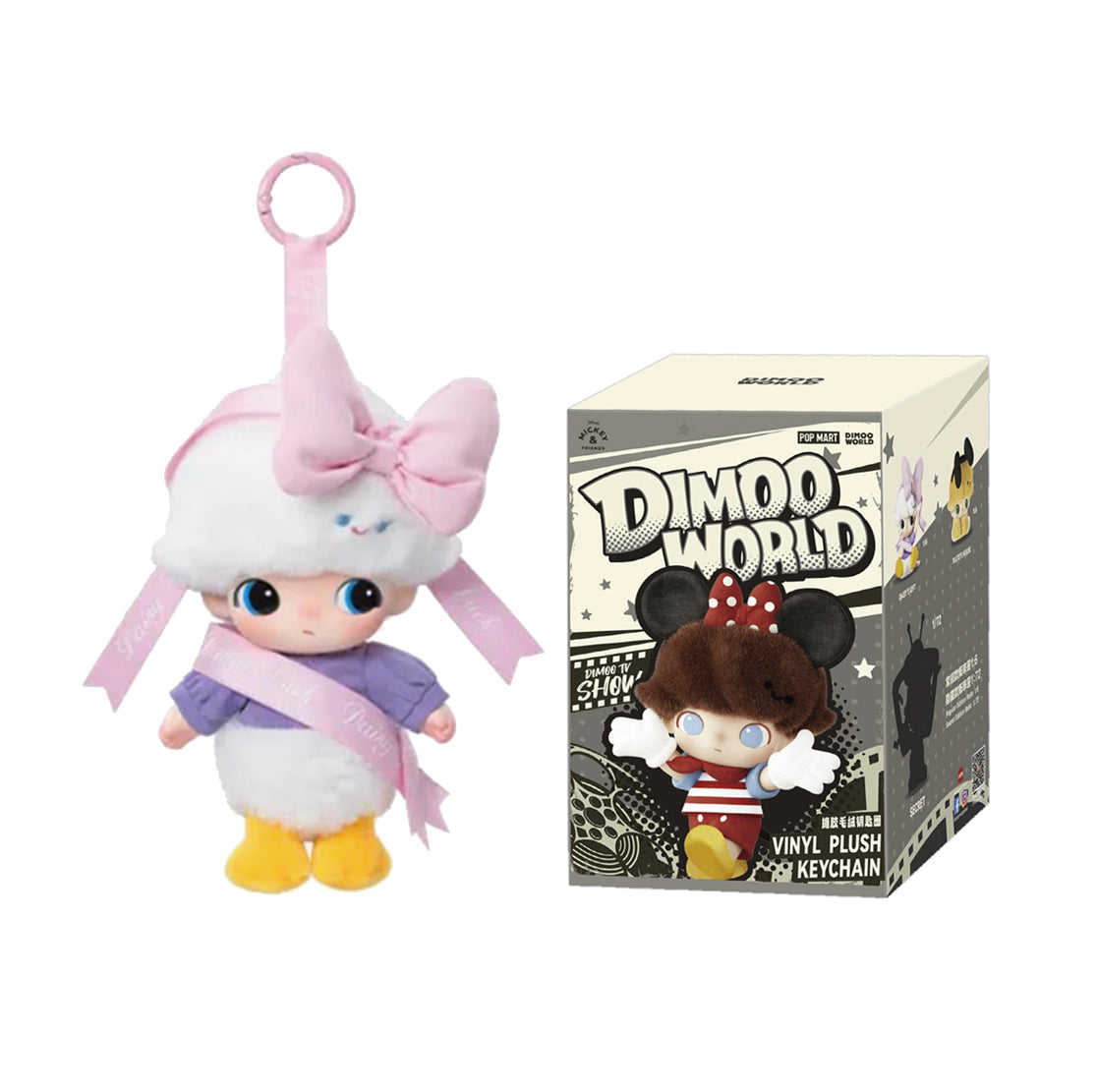 DIMOO WORLD × DISNEY Series-Vinyl Plush Keychain Blind Box